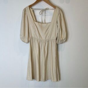 Puff Sleeve Mini Dress